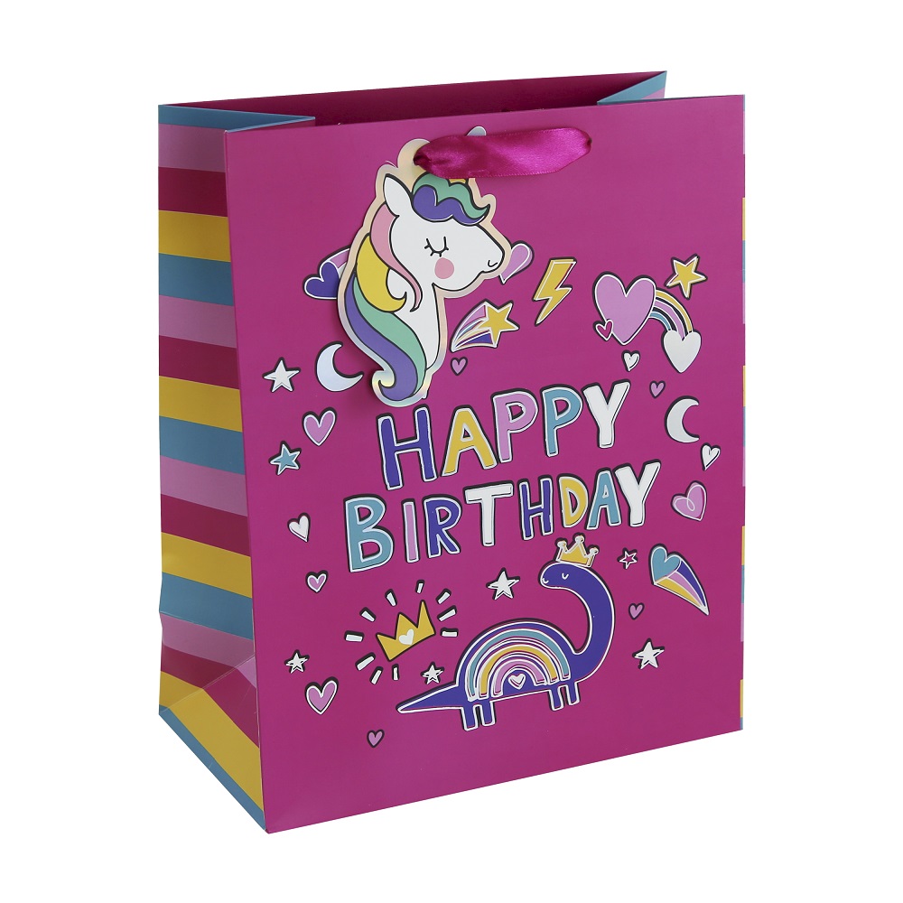 GIFT BAG DINO UNICORN LARGE (32250-2C)